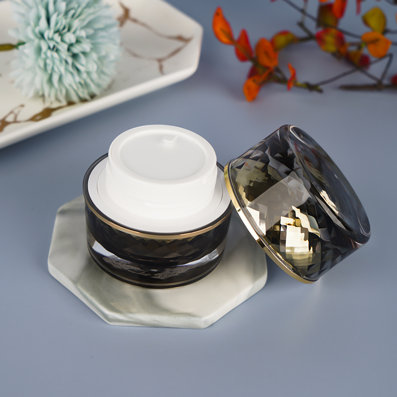 BDPAK New Design Custom Double Cream Jar with Pattern