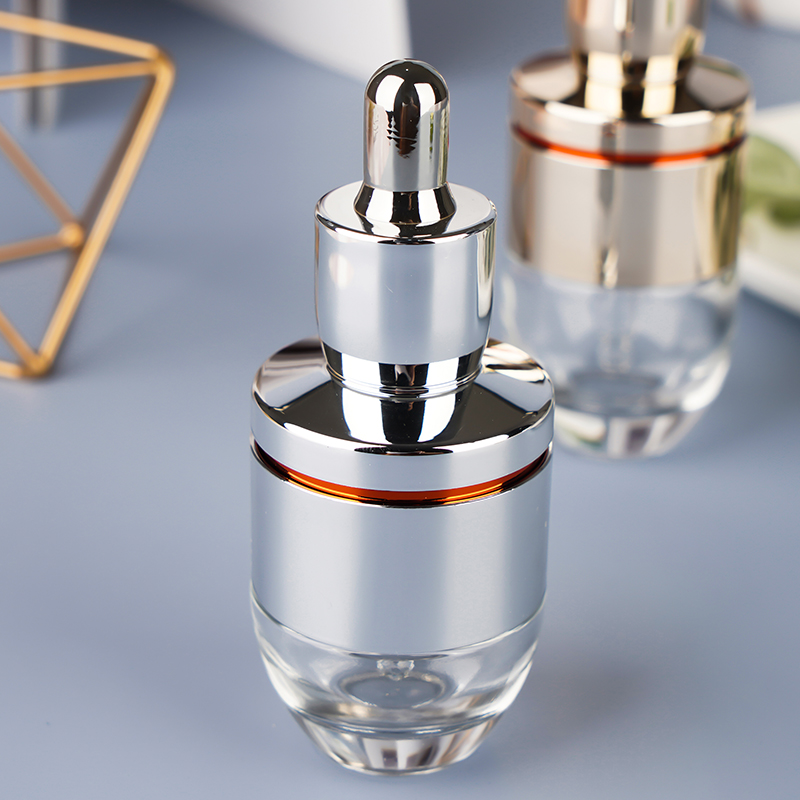 New Design Customized Logo Luxury Glass Essential Oil Dropper Bottle