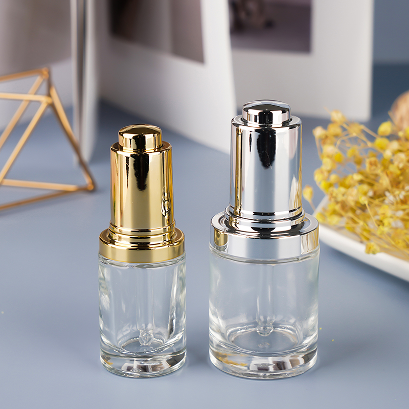 30ML Glass Dropper Gold/Silver Essential Oil Bottle