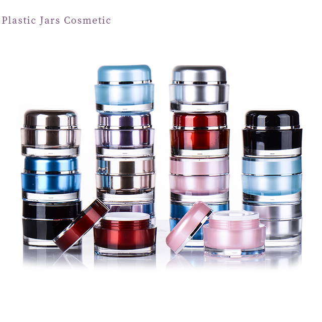 Factory Wholesale Mini Round Double Wall Plastic Jar for Nail Gel Lip Balm Small Cosmetic Container Empty Cream Jar 5g 10g 15g