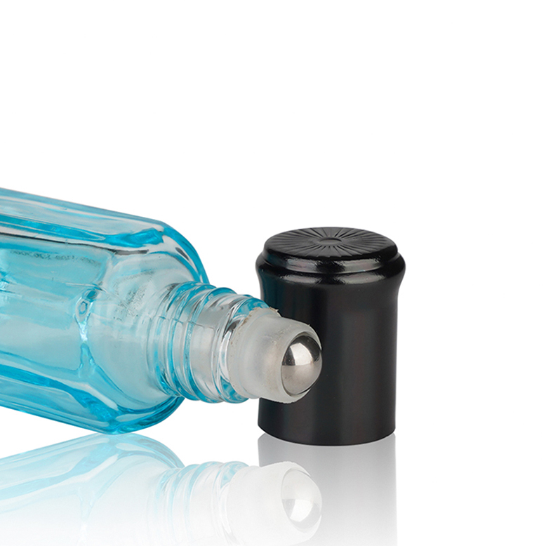 10ml 15ml Travel Refillable Small Luxury Roll On Bottle Custom Color Essential Oil Glass Roller Perfume Bottle