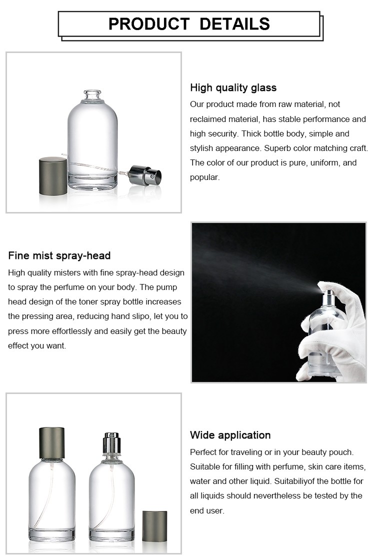 Envases Cosmeticos Frascos de Vidrio Para Perfumes Spray Bottle 50ml Eco Friendly Parfum Bottle Rectangular Perfume Glass Bottle