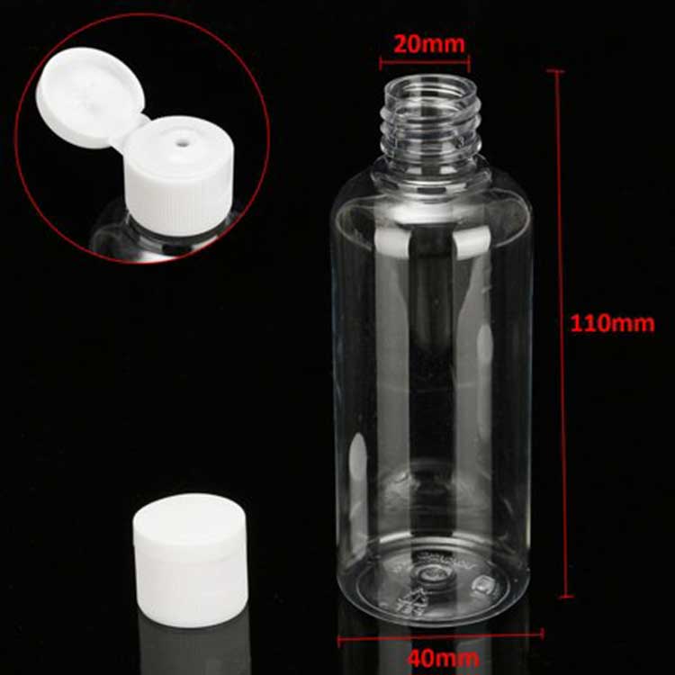 High Quality White Or Transparent PPE Flip Top Bottle Cap For 60Ml 100Ml Squeeze Pet Plastic Bottle