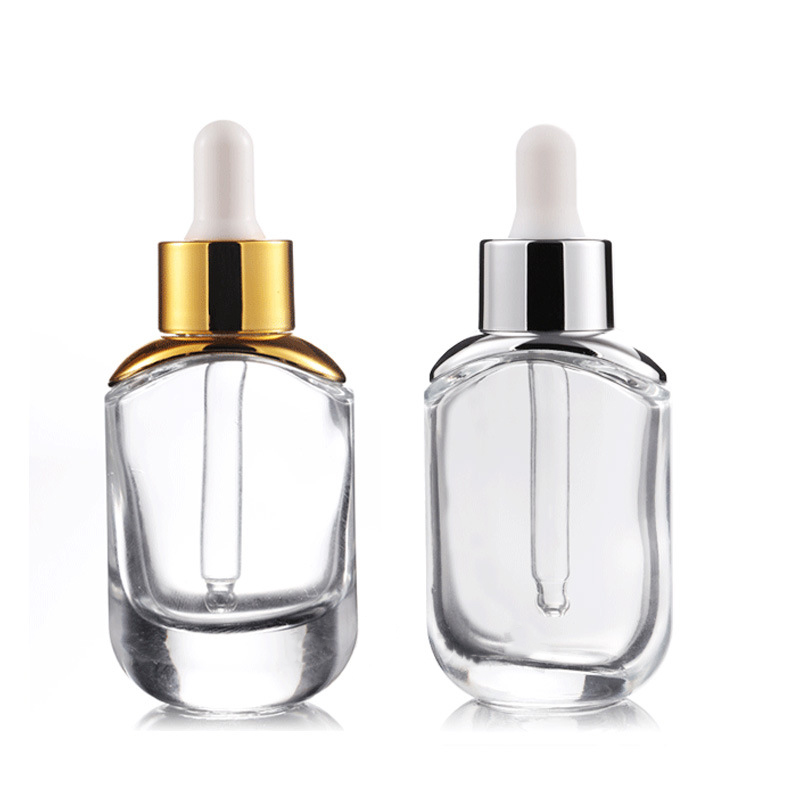 Allowed Printing Your Logos Or Brand Customized Size Luxury Glass Essential Oil Serum Dropper Bottle