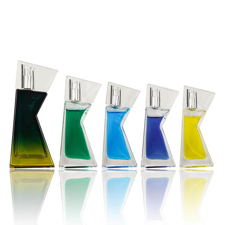 New Design K Model 50ml Special Shaped Design Empty Cosmetic Glass Perfume Bottle