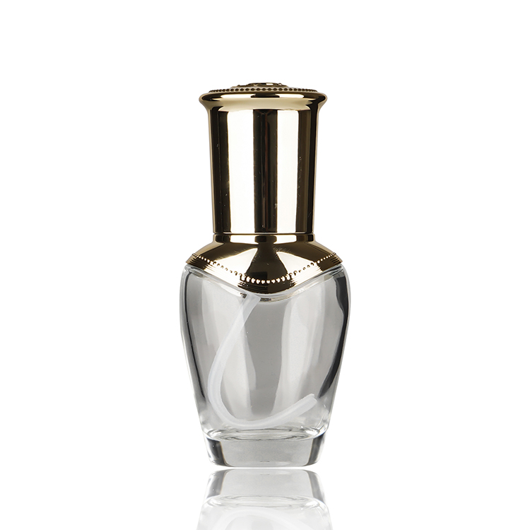 BDPAK Luxury Glass Lotion Bottle Cream Jar with Golden Lid