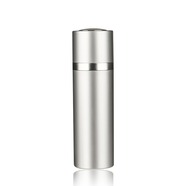 New Design 15ml 30ml 50ml Silver Rotating Airless Bottle