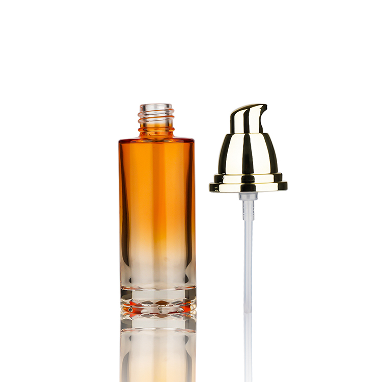 BDPAK Custom Deluxe Multi-size Empty Orange Lotion Bottle