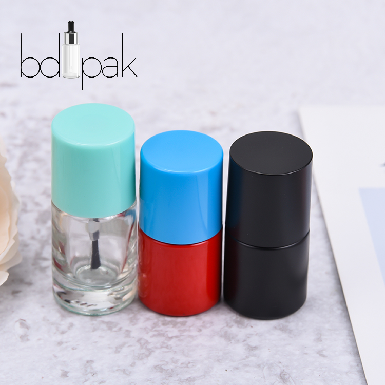 BDPAK Multi-color Oval Glass Nail Polish Bottle