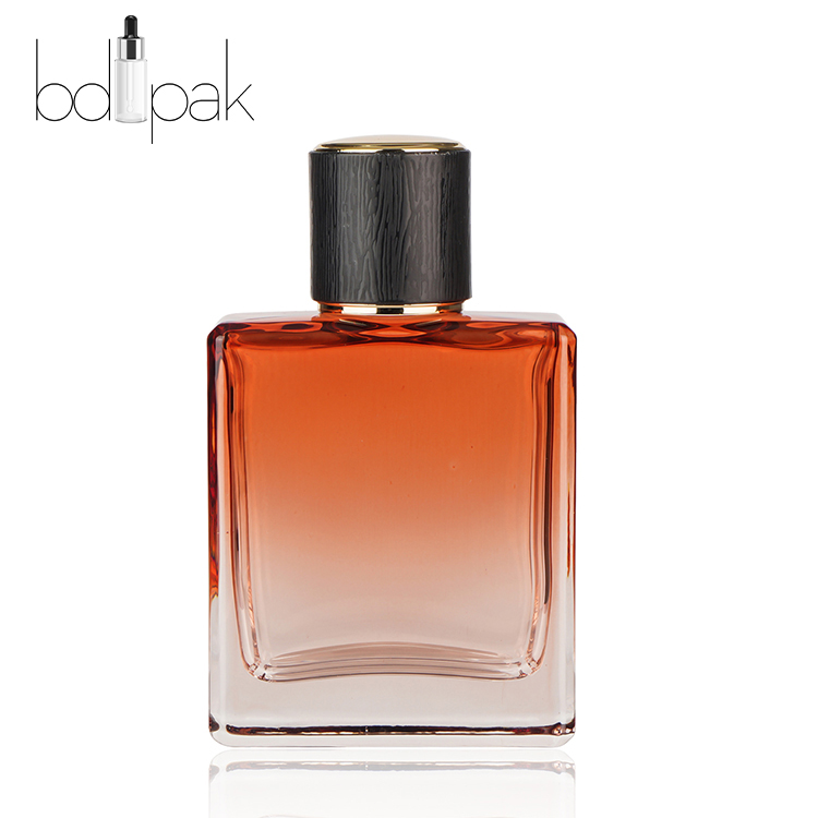 Custom 30m 50ml 100ml Orange Glass Perfume Bottle