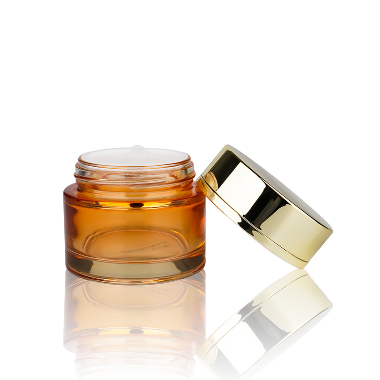 New Design Custom Glass Cream Jar for Skin Care
