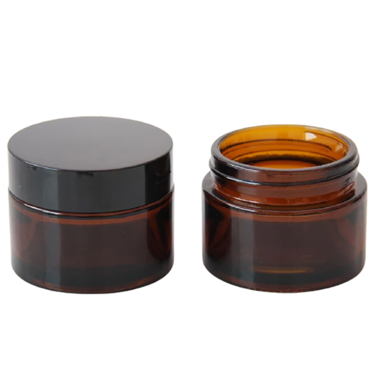 In Large Stock Empty 50g Amber Cream Jar for Skin Care