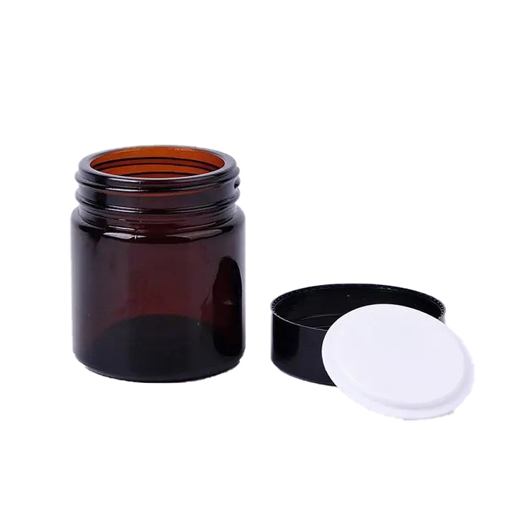 In Large Stock Empty 50g Amber Cream Jar for Skin Care