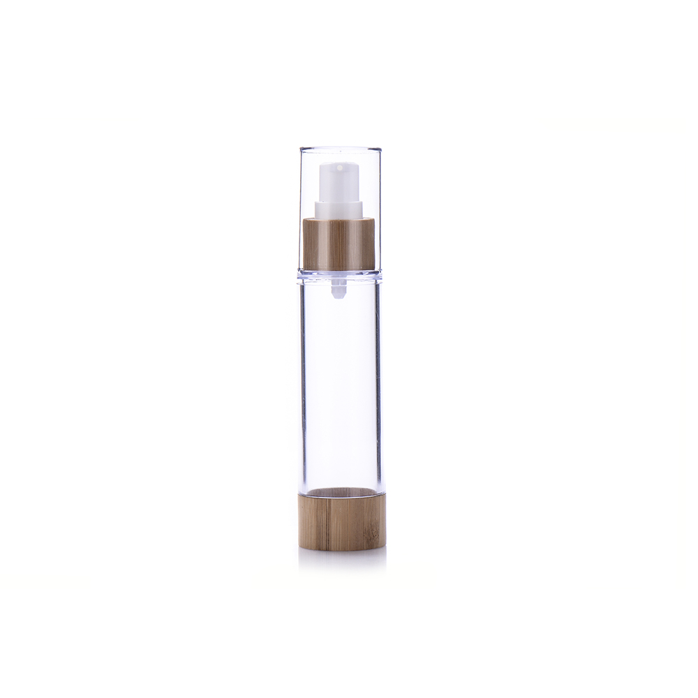 Chinese Supplier Bamboo Airless Pump Bottle 50ml