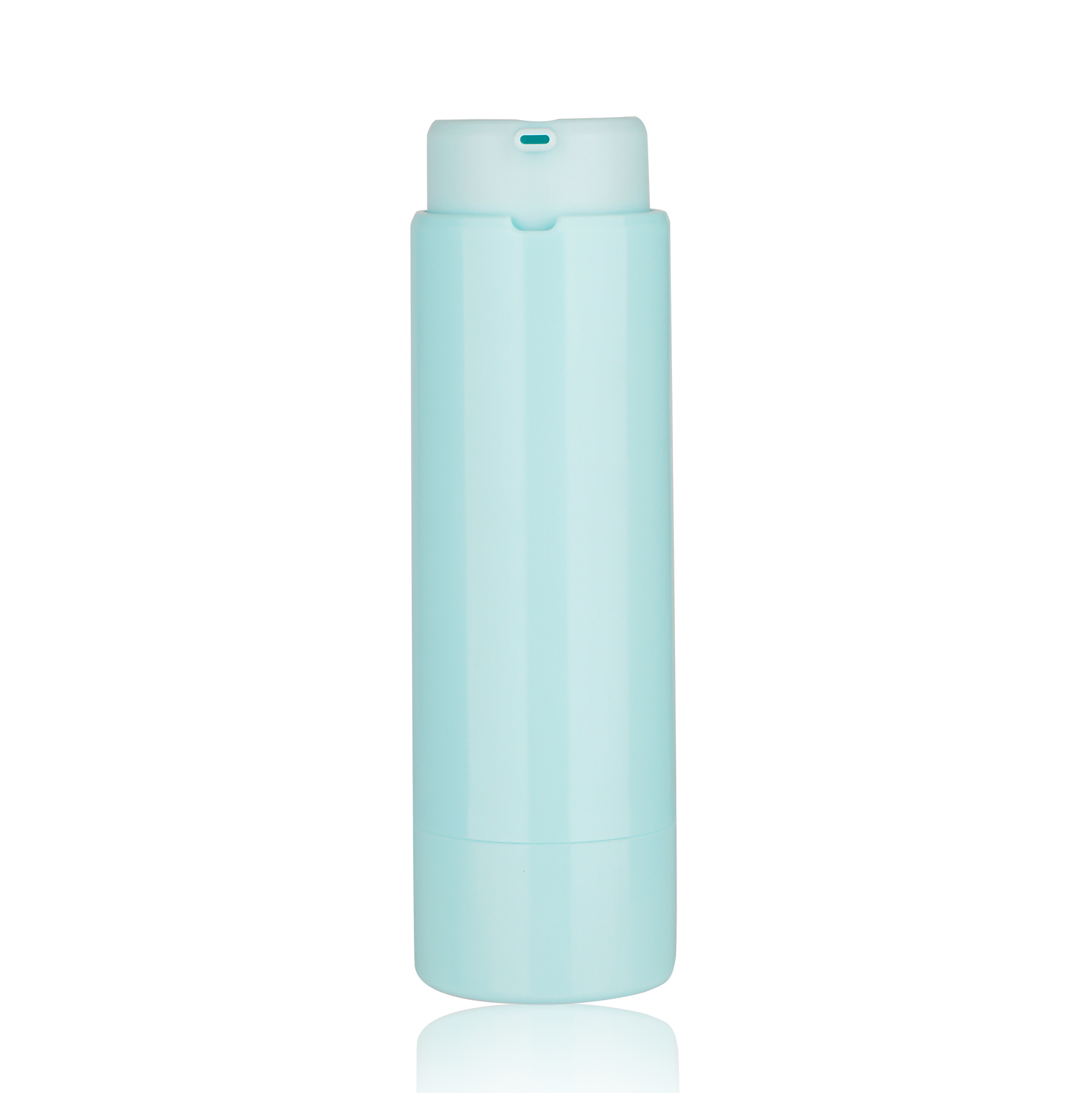 New Design Custom Light Blue Plastic Rotating Airless Pump Bottle