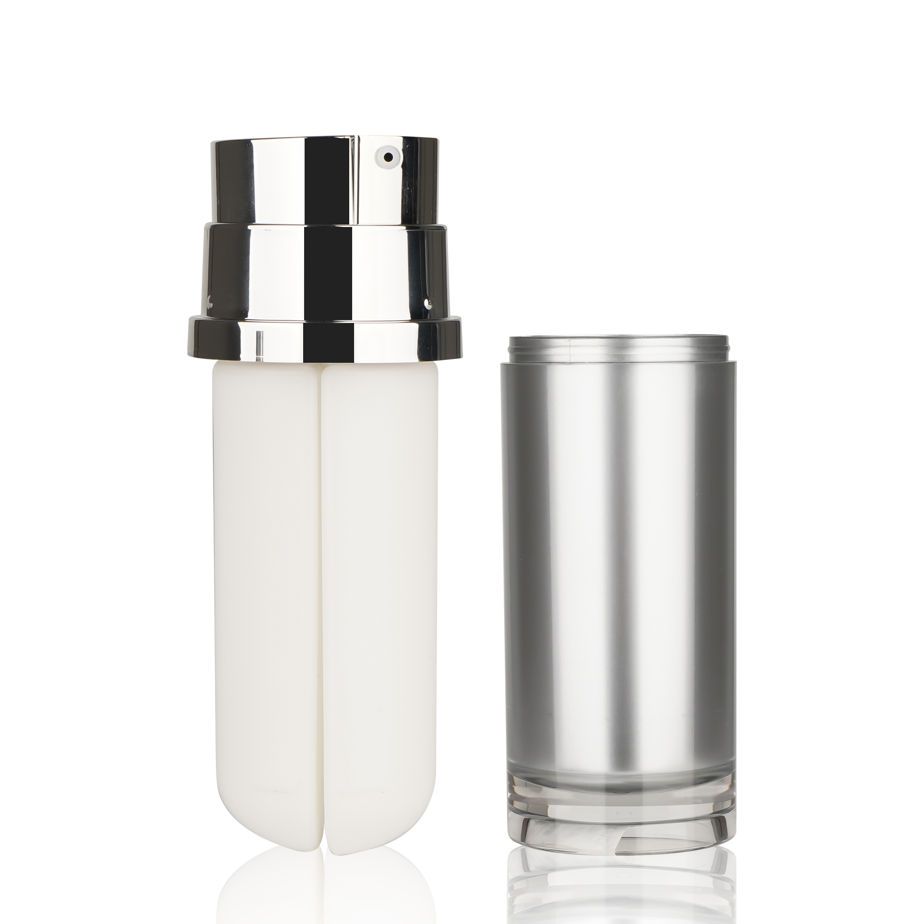 BDPAK Custom Plastic Airless Double Pump Bottle