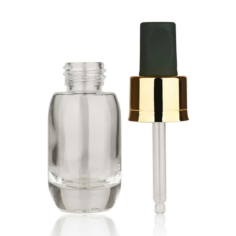 Unique Shape 15ml Glass Essential Oil Dropper Bottle