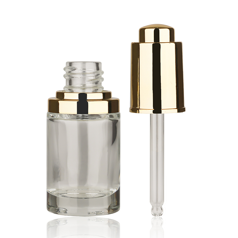 30ML Glass Dropper Gold/Silver Essential Oil Bottle