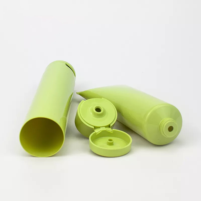 3ml - 400ml Eco Friendly Sugarcane Green PE Biobased Plastic Collapsible Pcr Plastic Tube Packaging for cosmetic
