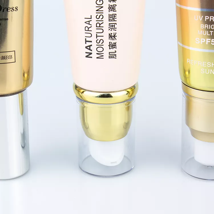 Luxury Cosmetic Packaging Makeup Primer Foundation Lotion ABL Plastic Tube with Pump