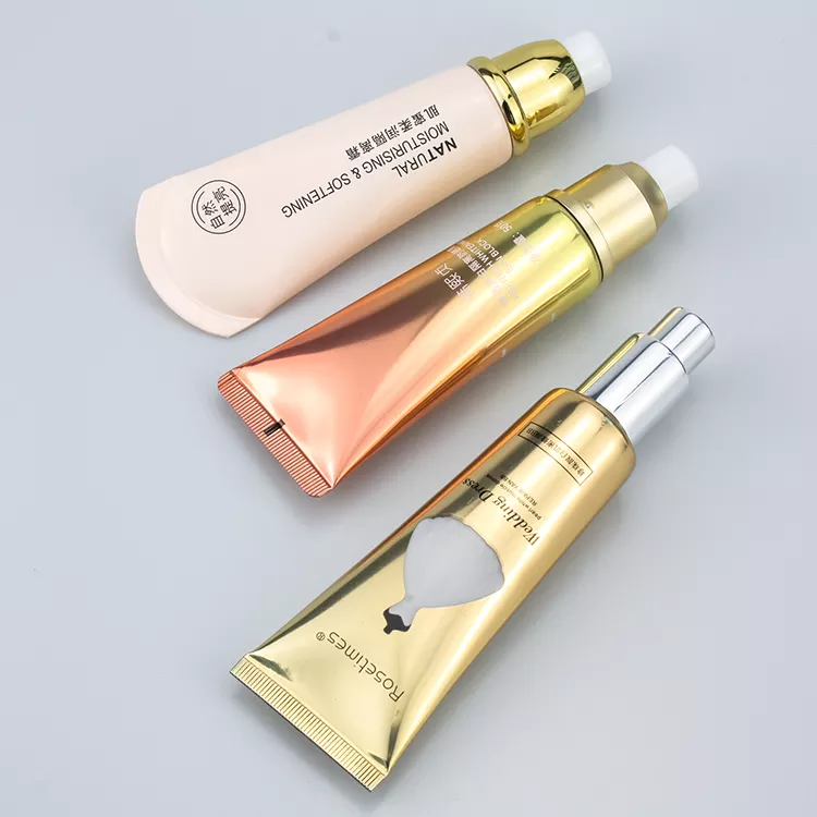 Luxury Cosmetic Packaging Makeup Primer Foundation Lotion ABL Plastic Tube with Pump
