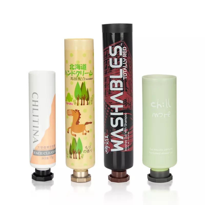 Custom Logo Cosmetic Tube Container Collapsible PE Plastic Squeeze Tube Empty Tube Packaging
