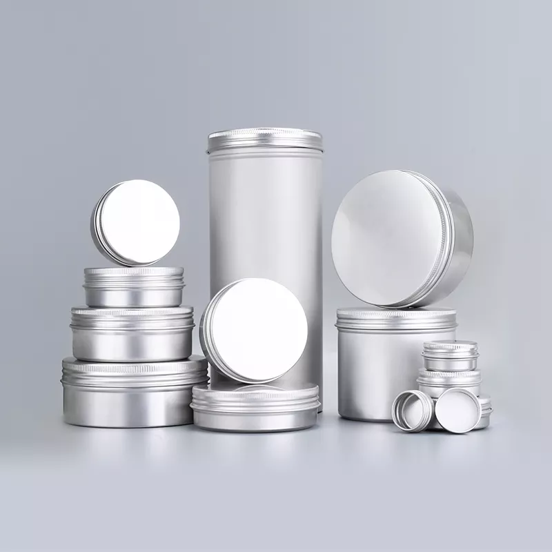 4oz 8oz 240ml 16oz Large Empty Storage Case Jars for Cosmetic Food Containers 10ml 15ml 30ml Round Tin Cans with Screw Top Lids