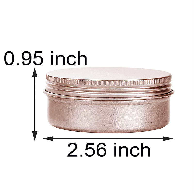 Cream Cosmetic Containers 10ml 15ml 30ml Lipstick Aluminum Jars Screw Lid Custom Pink Round Tin Cans for Lip Balm