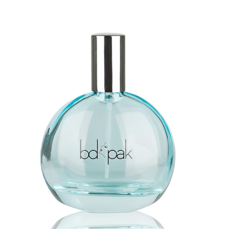 Bouteille Custom made Logo Oval Shape Empty Parfum Bottle Packaging 30ml 50ml 100ml Glass Perfume Bottle for Gift