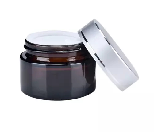 5g 10g 15g 20g 30g 50g Empty frosted glass jar 5ml 10ml 20ml 30ml 50ml 100ml clear amber glass cream cosmetic container jar