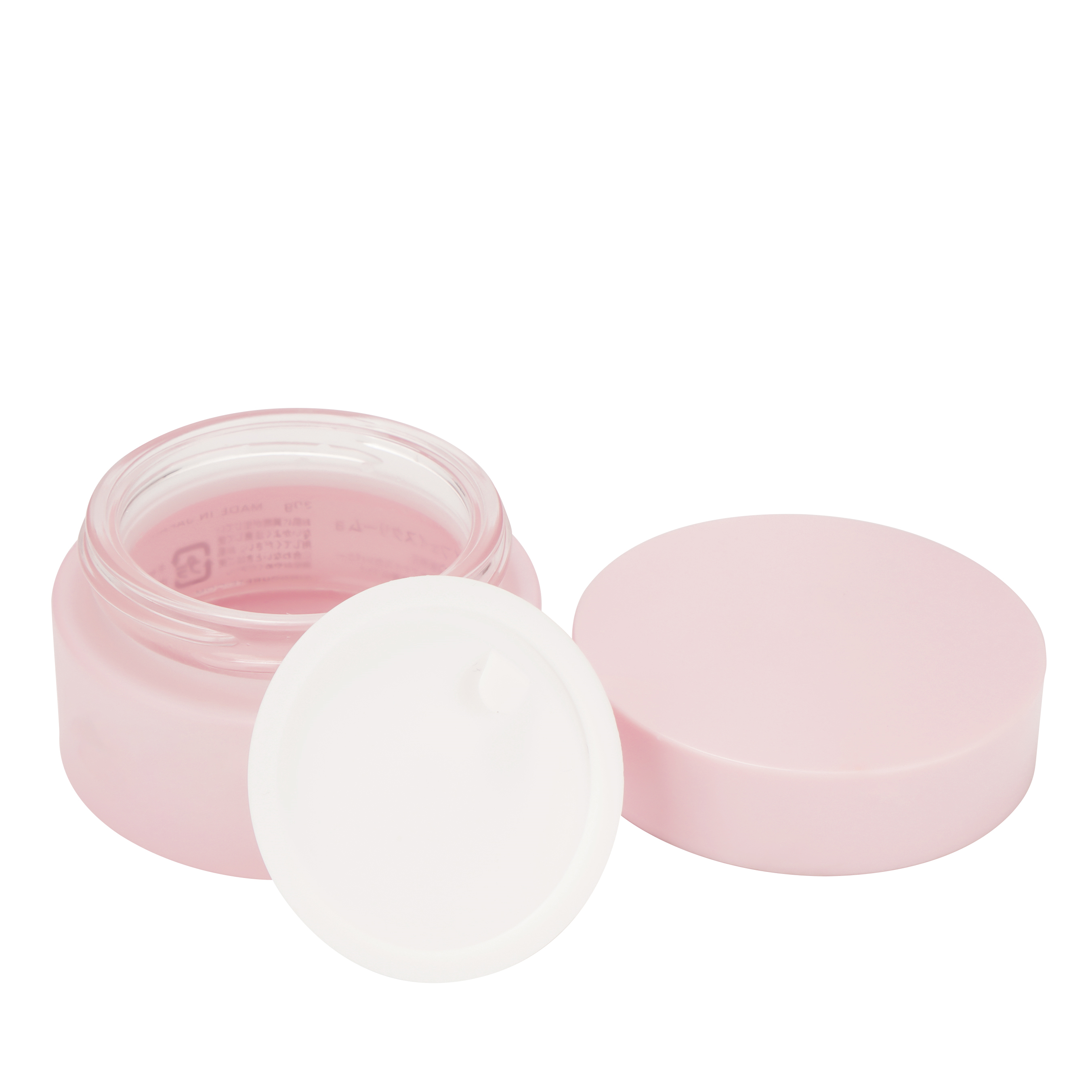 Custom Jar for cosmetic Lip blam Face cream with lid 15g 30g 50g Frosted Clear Pink Glass Cosmetic Jar for skin care