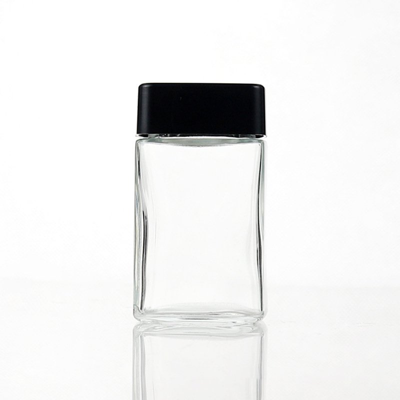 Wholesale Eco-friendly Refill Glass Large CR Jar Double Pressed Screw Cap Glass Bottle for medical container 150ml