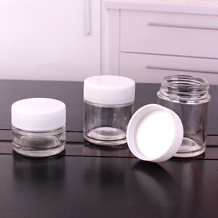 Refill Large CR Double Pressed Screw Cap Glass Bottle for preroll cones medical packaging container