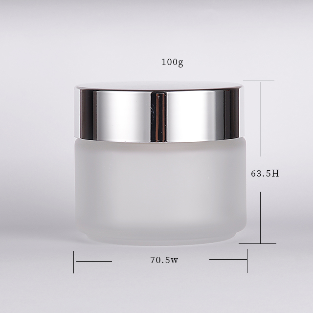 US Available Low Moq 30ml Face Cream Cosmetic 30g Frosted Clear Glass Cream Jar