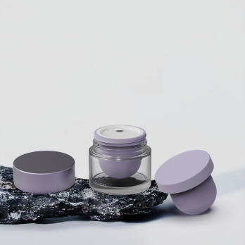 Custom Refillable Cream Jar Body Butter Containers 50G Cosmetics Cream Empty Glass Jar for face cream