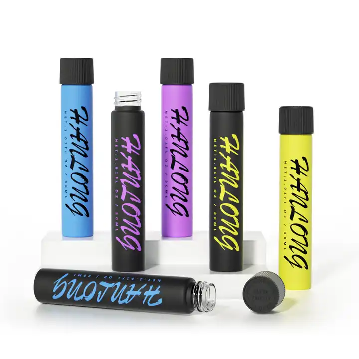 Black joint Tube 110mm 116mm Child Resistant Dobe Tube Waterproof Sealing Pre-rolled POP TOP Tubes for Cigarillos packaging