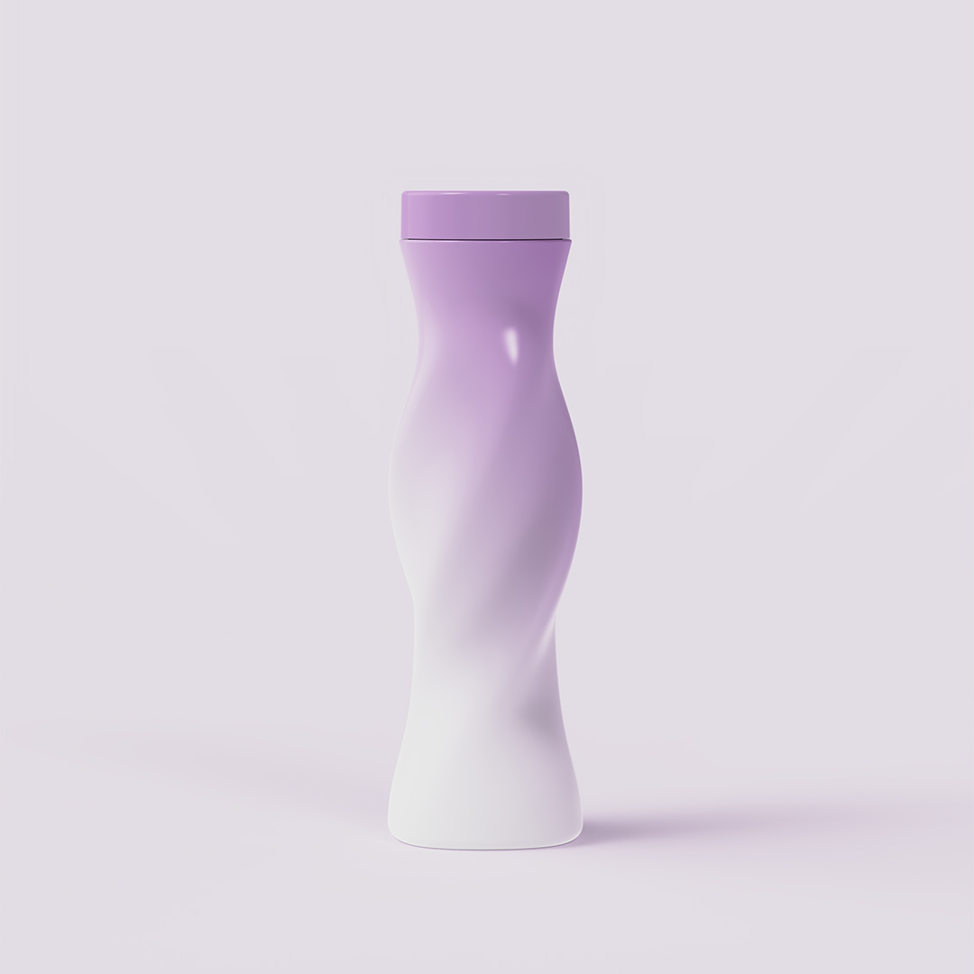 Light customization new design irregular curve plastic bottles for protein powders gummy