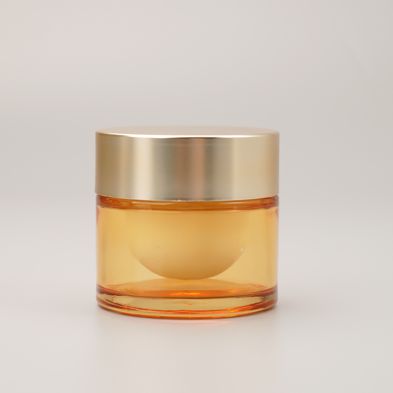 Custom Refillable Cream Jar Body Butter Containers 50G Cosmetics Cream Empty Glass Jar for face cream