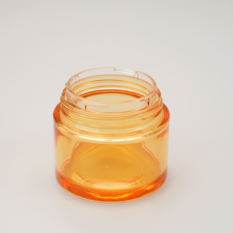 Custom Refillable Cream Jar Body Butter Containers 50G Cosmetics Cream Empty Glass Jar for face cream