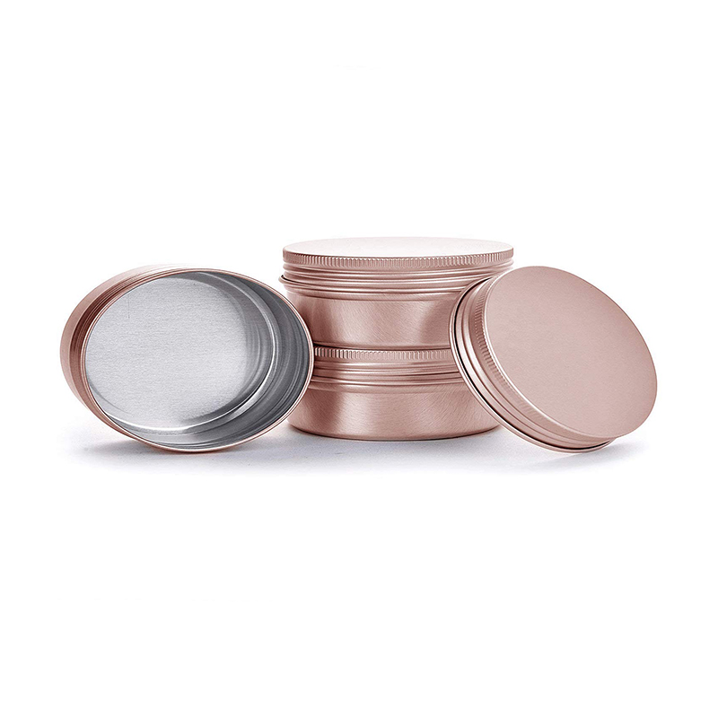 Cream Cosmetic Containers 10ml 15ml 30ml Lipstick Aluminum Jars Screw Lid Custom Pink Round Tin Cans for Lip Balm