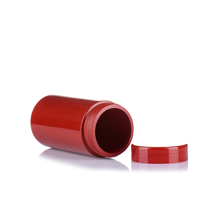 13oz red plastic bottle