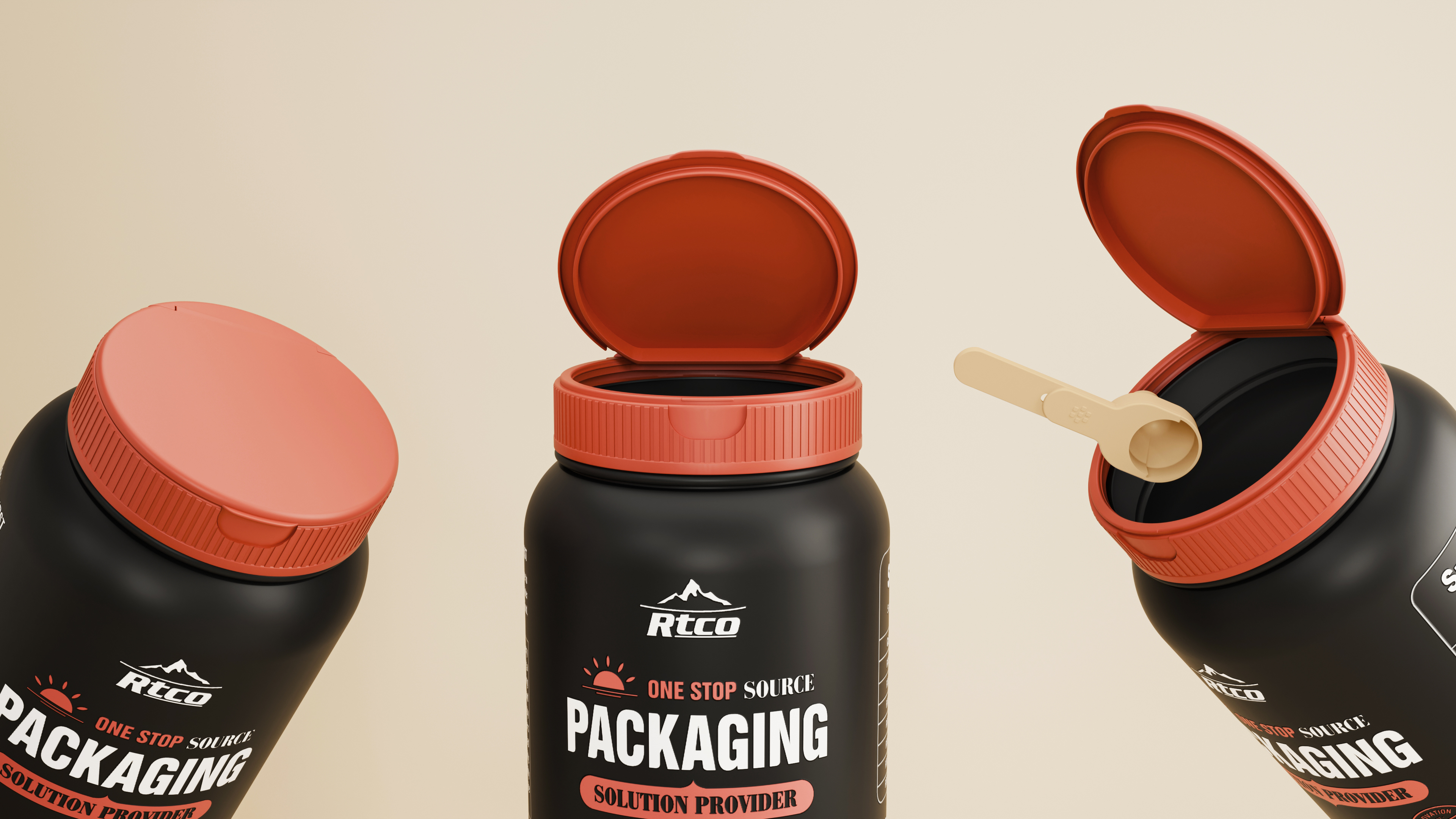 Large Opening Flip Bottle