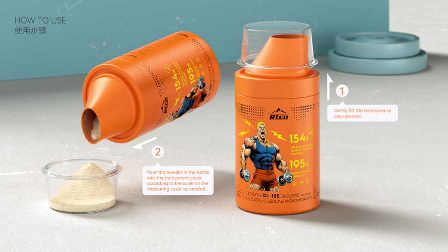 RTCO New Design Measuring Cap Bottle