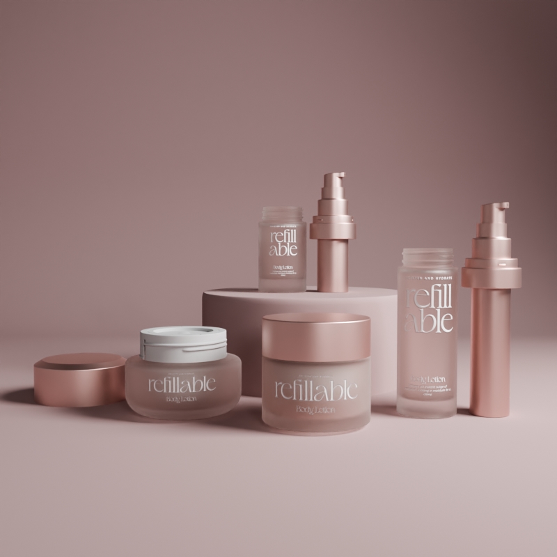 Refillable Glass Bottle and Jar Refillable Glass Bottle and Jar