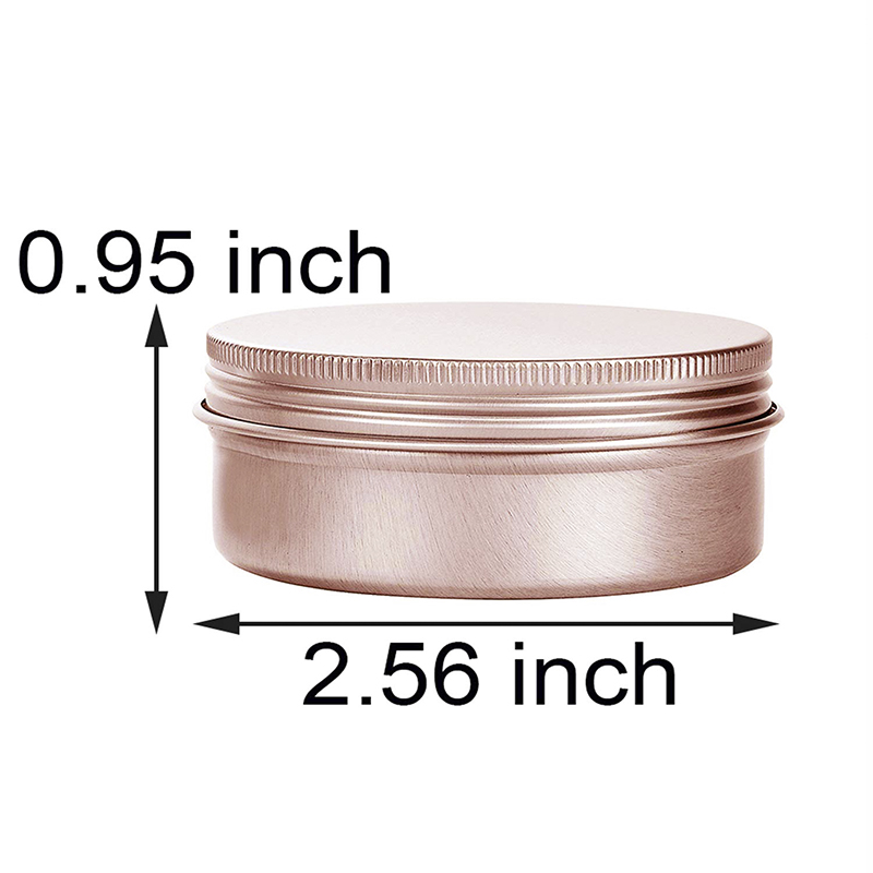 15 ml Aluminum Refillable Containers Small Tins, Screw Lid Round Tin  Bottles for Candle, Lip , Salve, Eye Shadow, , Small Ounce