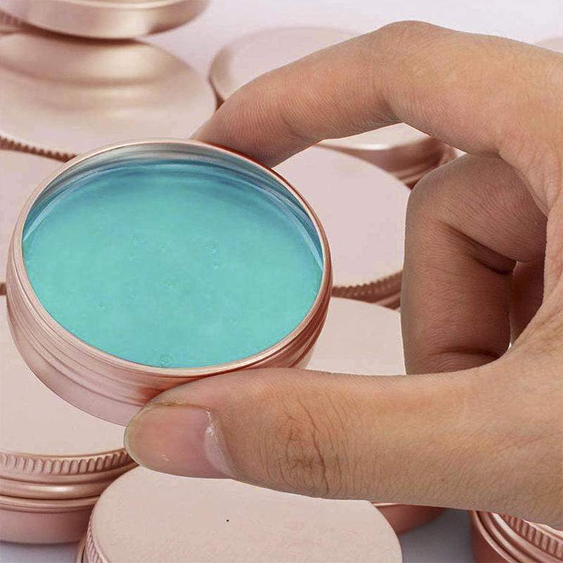 Cream Cosmetic Containers 10ml 15ml 30ml Lipstick Aluminum Jars Screw Lid Custom Pink Round Tin Cans for Lip Balm