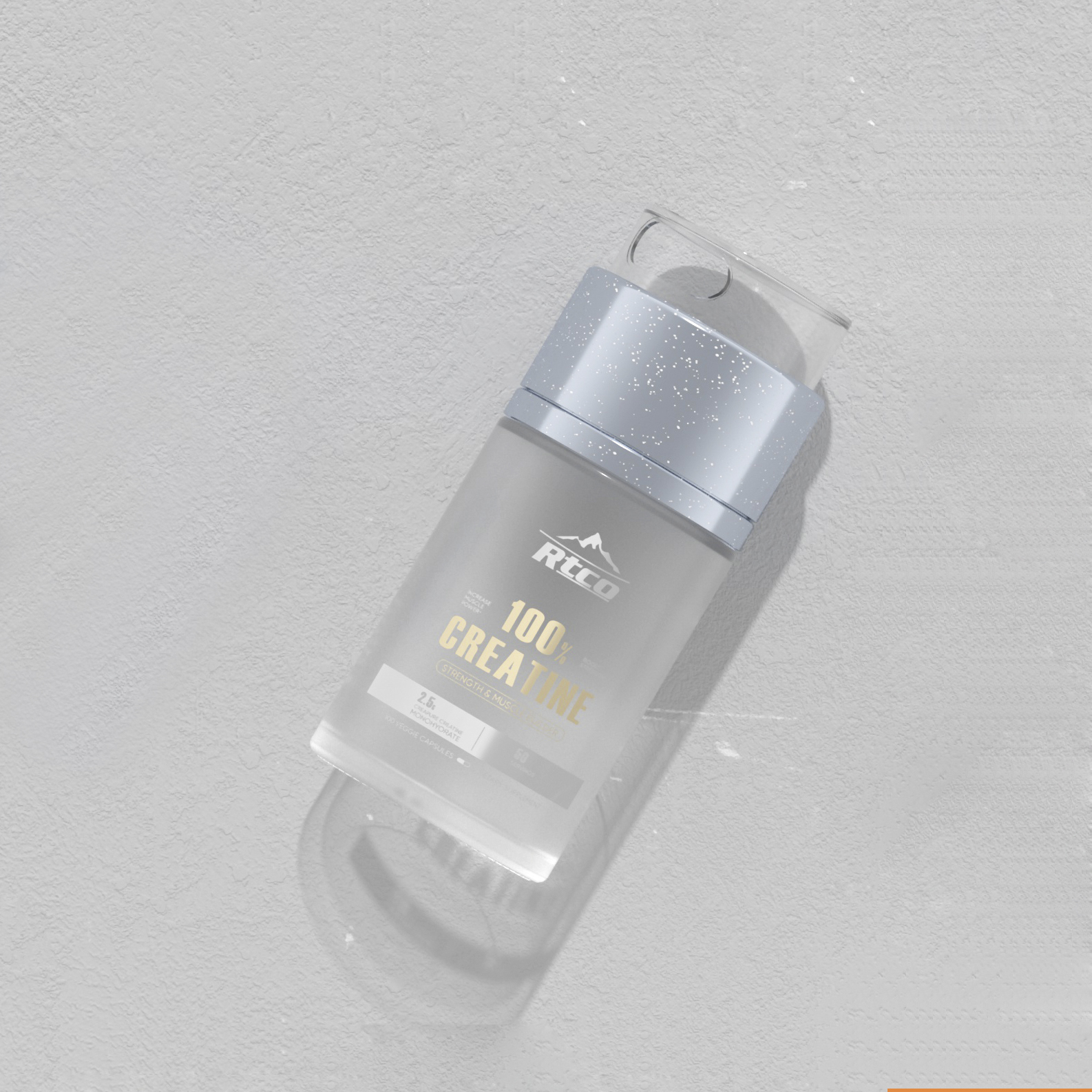 10oz 6oz 225ml Glass Bottle with Rotating Rising Cap
