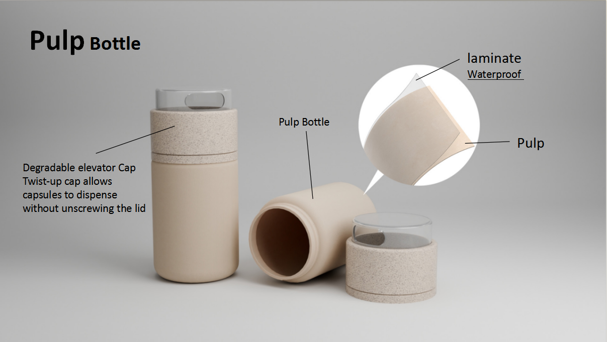 Pulp Bottle for supplement