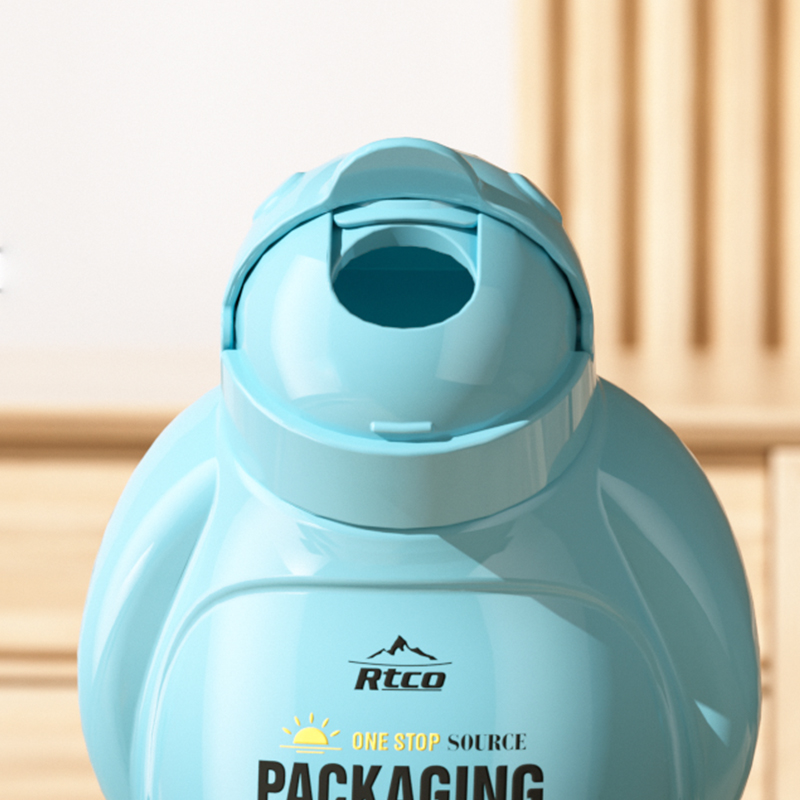 penguin-shaped plastic bottle for gummy