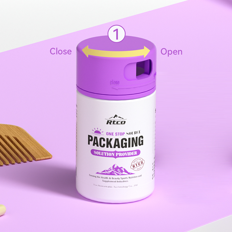 plastic bottle with rotate cap